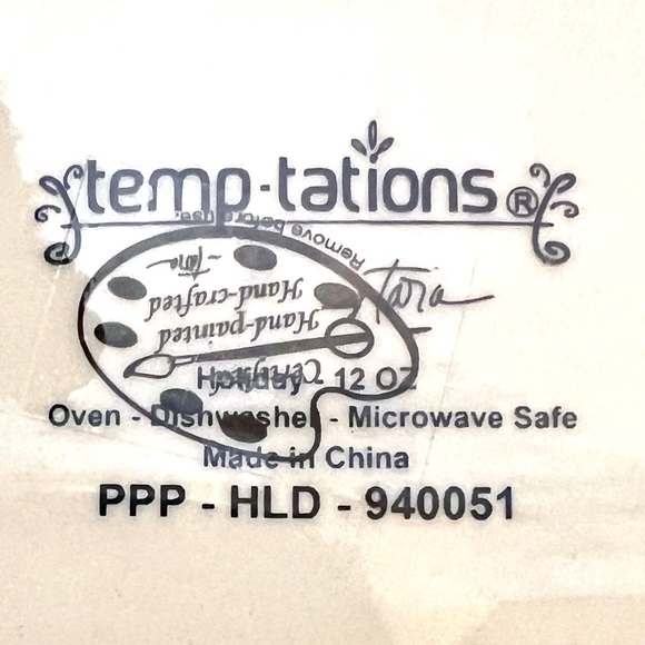 Temptations "Old World" Christmas  Tree Ceramic Loaf Baking Dish & Plastic Lid - Picture 6 of 6